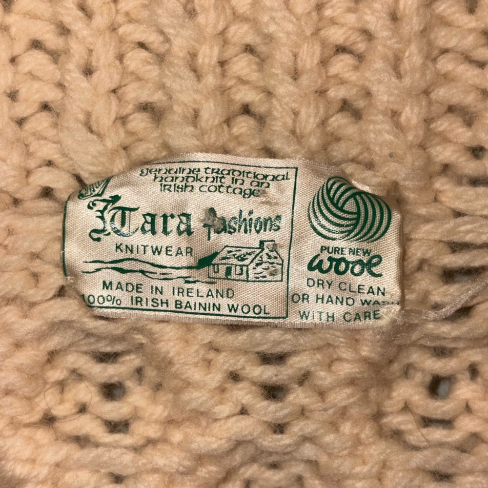 Tara Fashions Fisherman Cable Knit Sweater - Picture 2 of 6